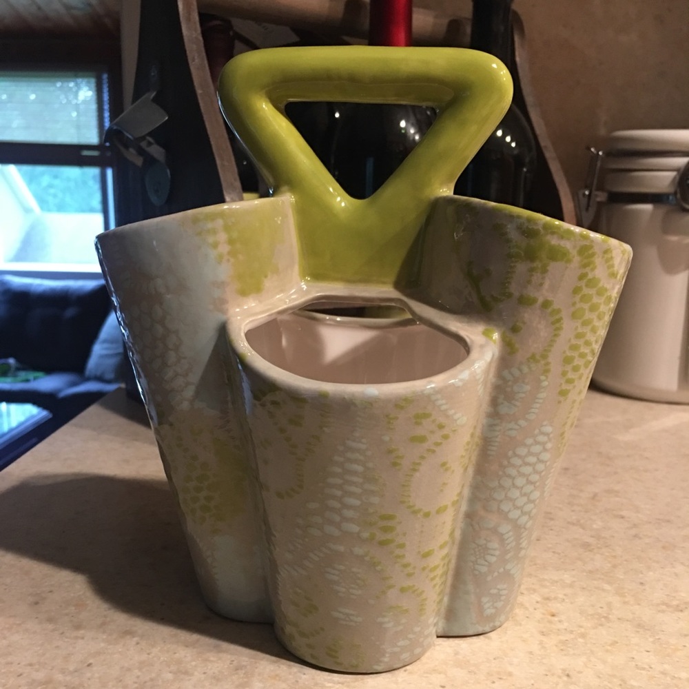 Ceramic Paint Brush Holder